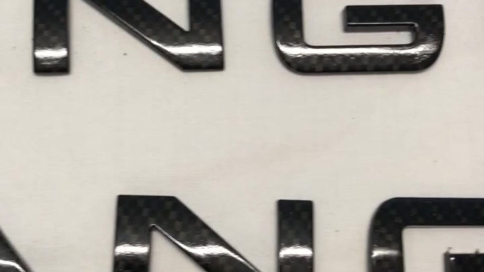 Lettere carbonio Range Rover
